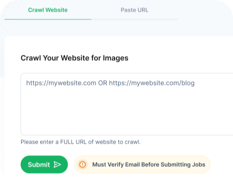 Crawl Your Site for Image Copyright Checks